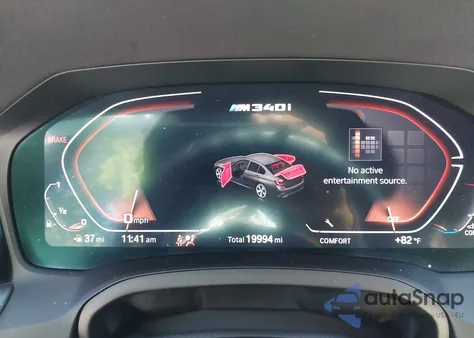 2021 BMW M340Xi M340I xDrive из США, поврежденный, VIN 3MW5U9J02M8C06877